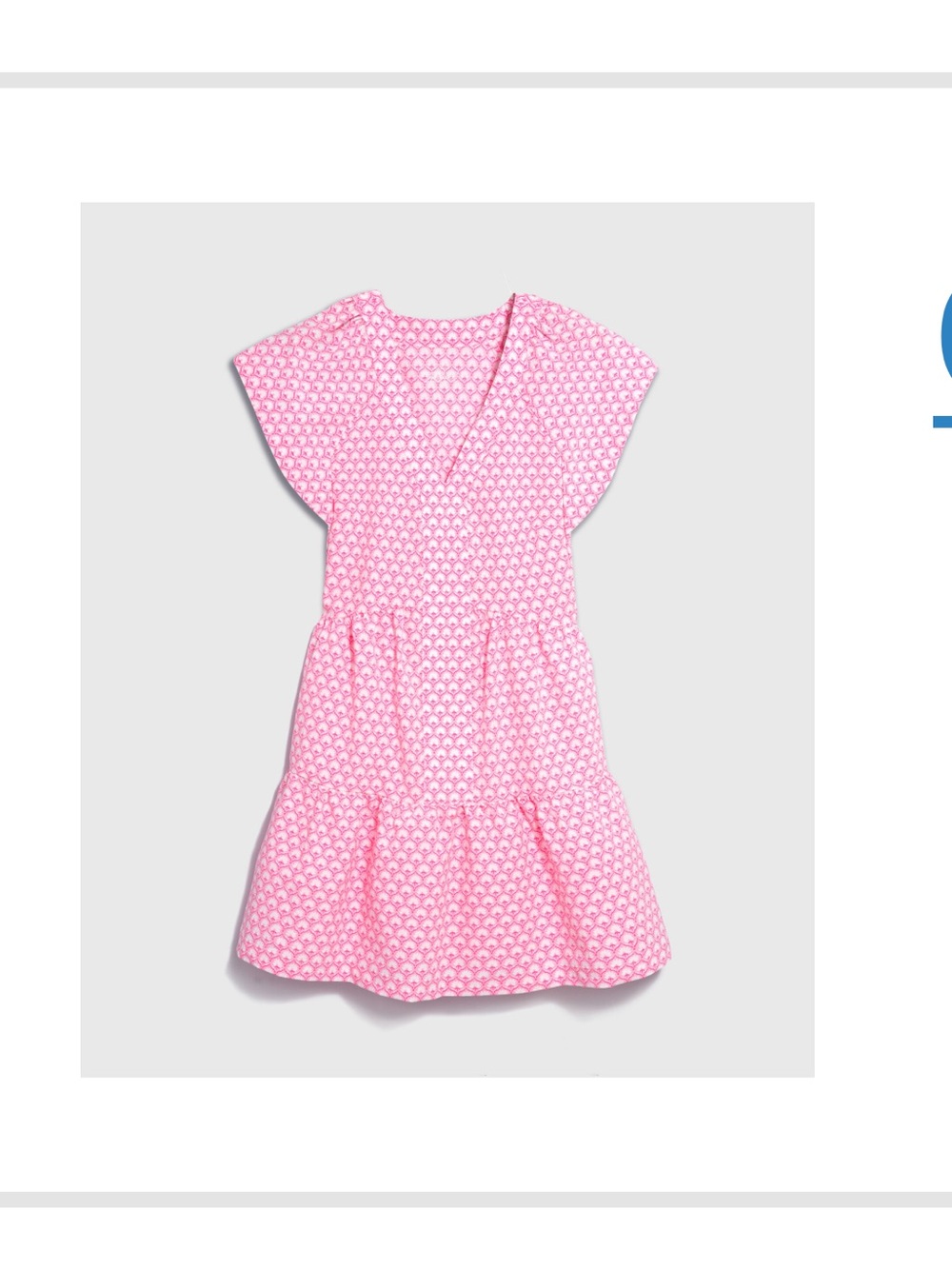 Vineyard Vines Harbor Tiered Dress in Cotton Candy